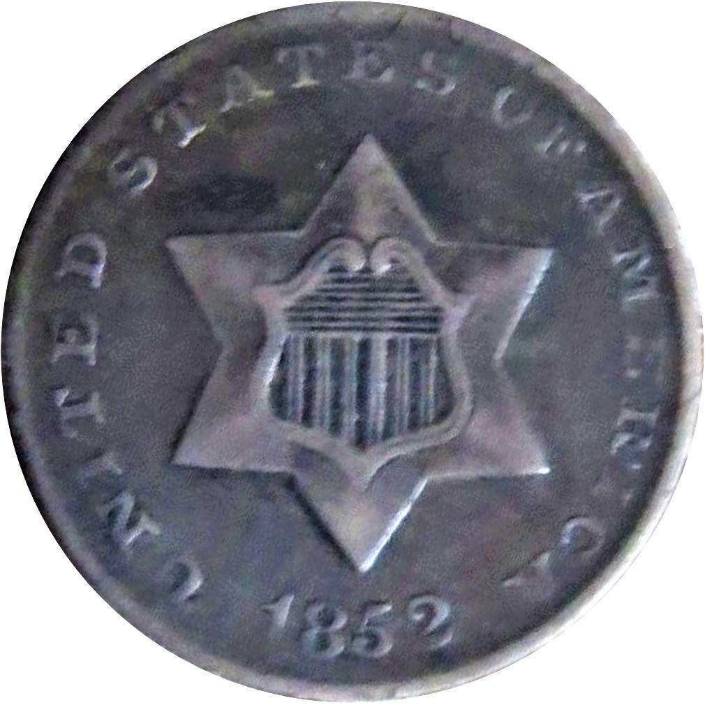 1852-Three-Cent-Silver